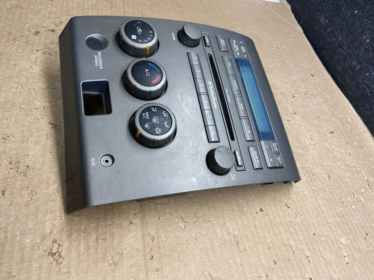 2004 - 2007 Nissan Titan Radio CD Player Climate Control AH5271 DG2