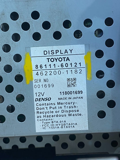 2004 to 2007 Lexus GX470 AM/FM Radio Tape CD Player Screen Display AC7068 DG6
