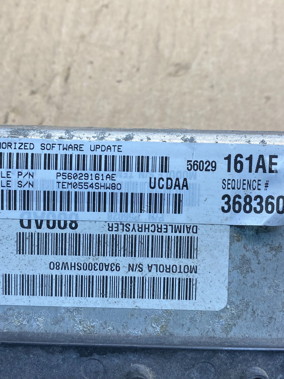 2004 Dodge RAM 1500 5.7L ECU ECM Engine Control Computer P56029161AE ag9678 DG2