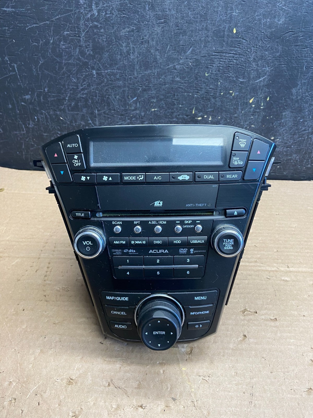 2010 to 2013 Acura Mdx Radio Stereo 6 CD Player Climate Control Pan OE AF2633 DG0