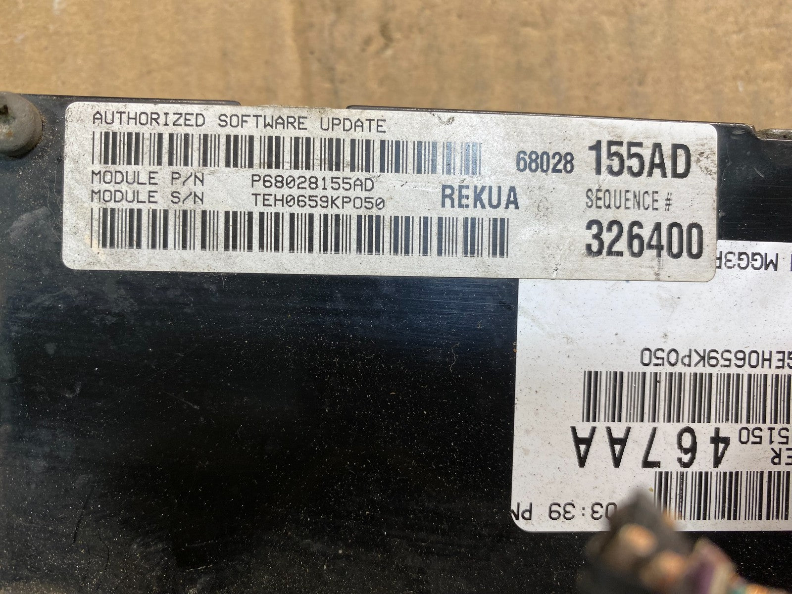 2009 to 2010 Jeep Grand Cherokee Computer Engine Control ECU ECM aa7701 DG4