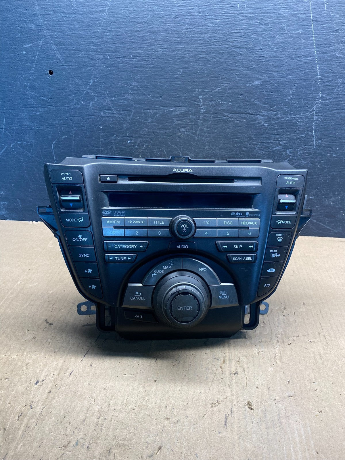2009 2011 Acura TL AM FM CD MP3 DVD HDD Navigation Radio Player Receive AE7838 D0