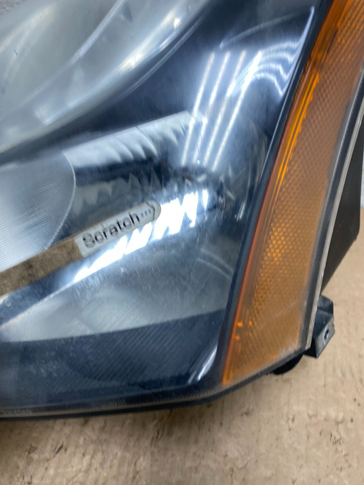 2010-2012 Nissan Sentra Halogen Left Driver LH Black Headlight N1359 DW3