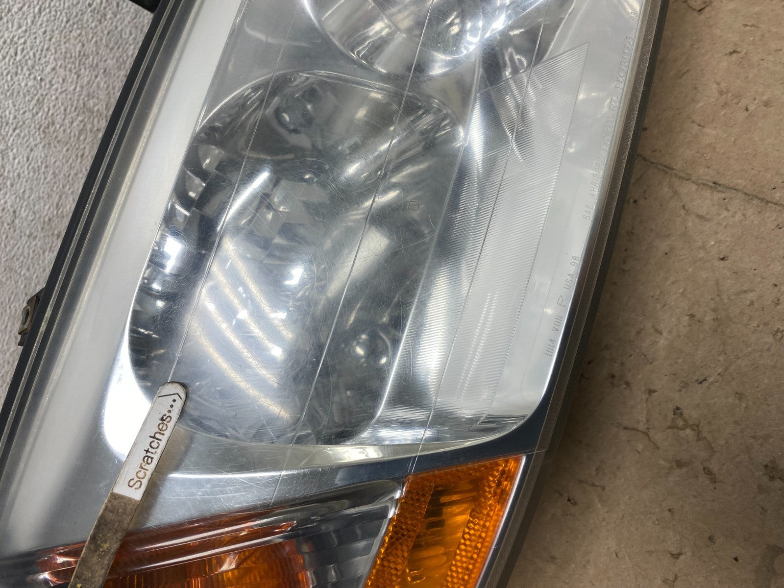 2001 to 2003 Acura MDX Passenger Right RH Headlight AG5653 DW3
