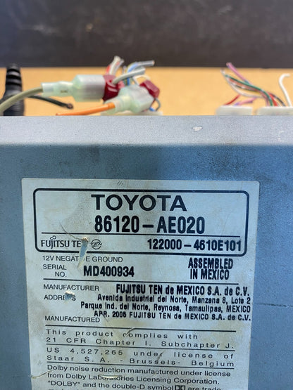 2004 to 2010 Toyota Sienna AM FM CD WMA Mp3 Radio Receiver AC6938 DG6