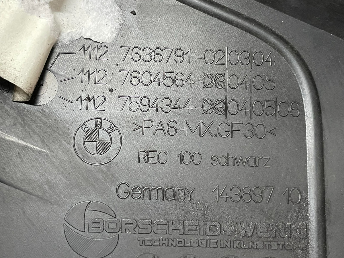2012-2016 BMW 328I F30 Twin Power Turbo Engine Cover Trim 7636791 AJ0631 DG4