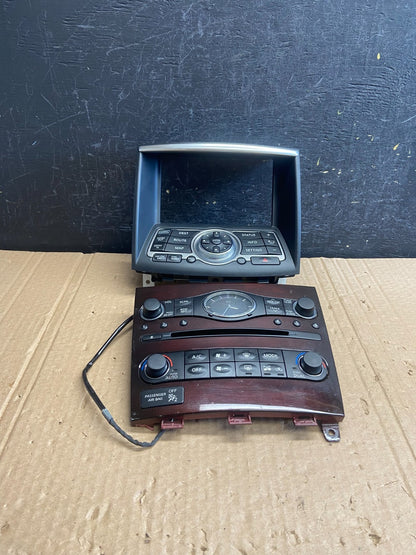 2014 to 2017 Infiniti QX50 Radio Player Climate Control Panel Bezel AF6244 DG0
