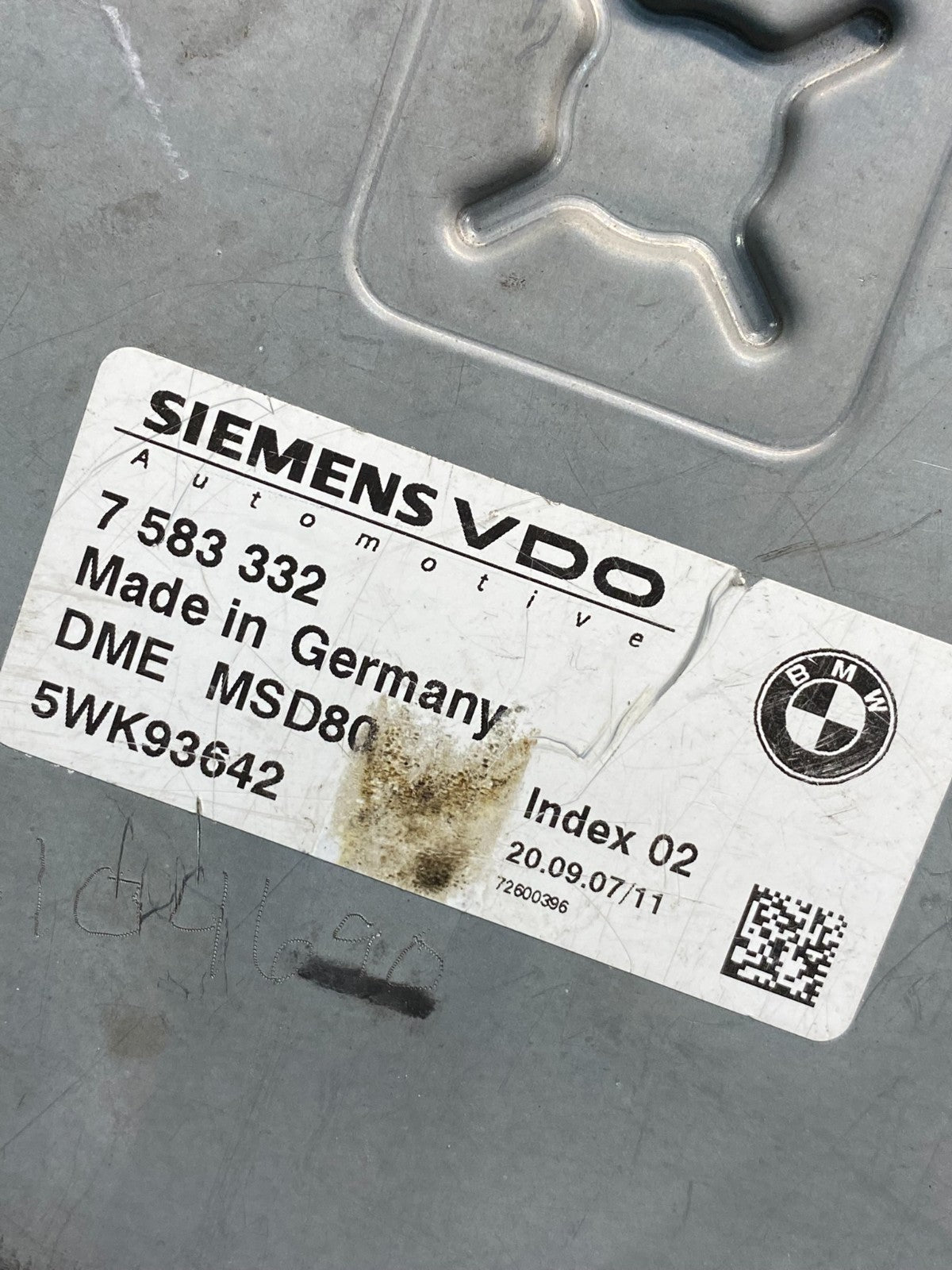 2007 to 2010 BMW N54 335i 535i Engine ECU ECM Computer Module 7583332 AI0295 DW2