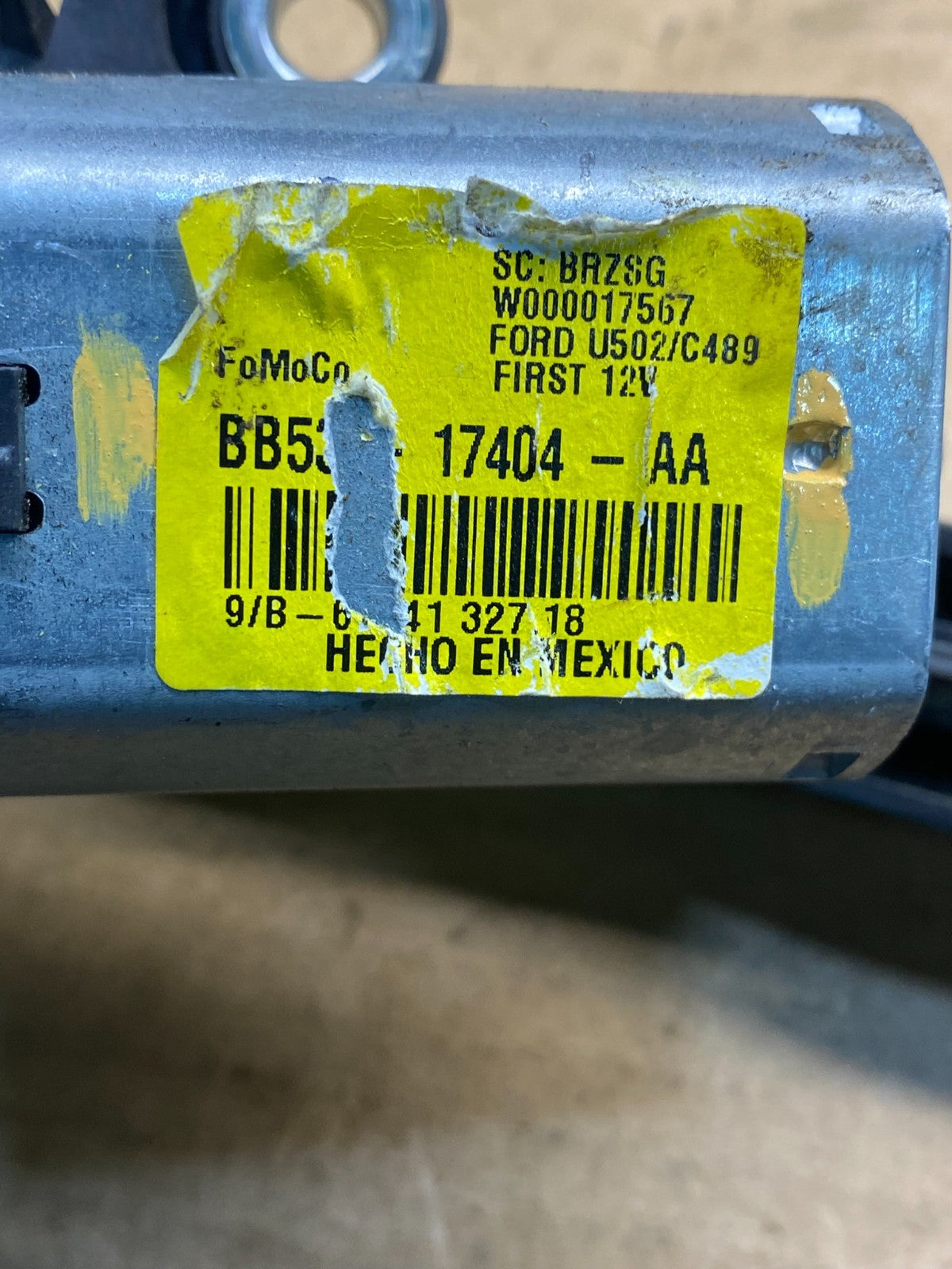 2011 to 2019 Ford Explorer Rear Windshield Wiper Motor ad7523 DG6