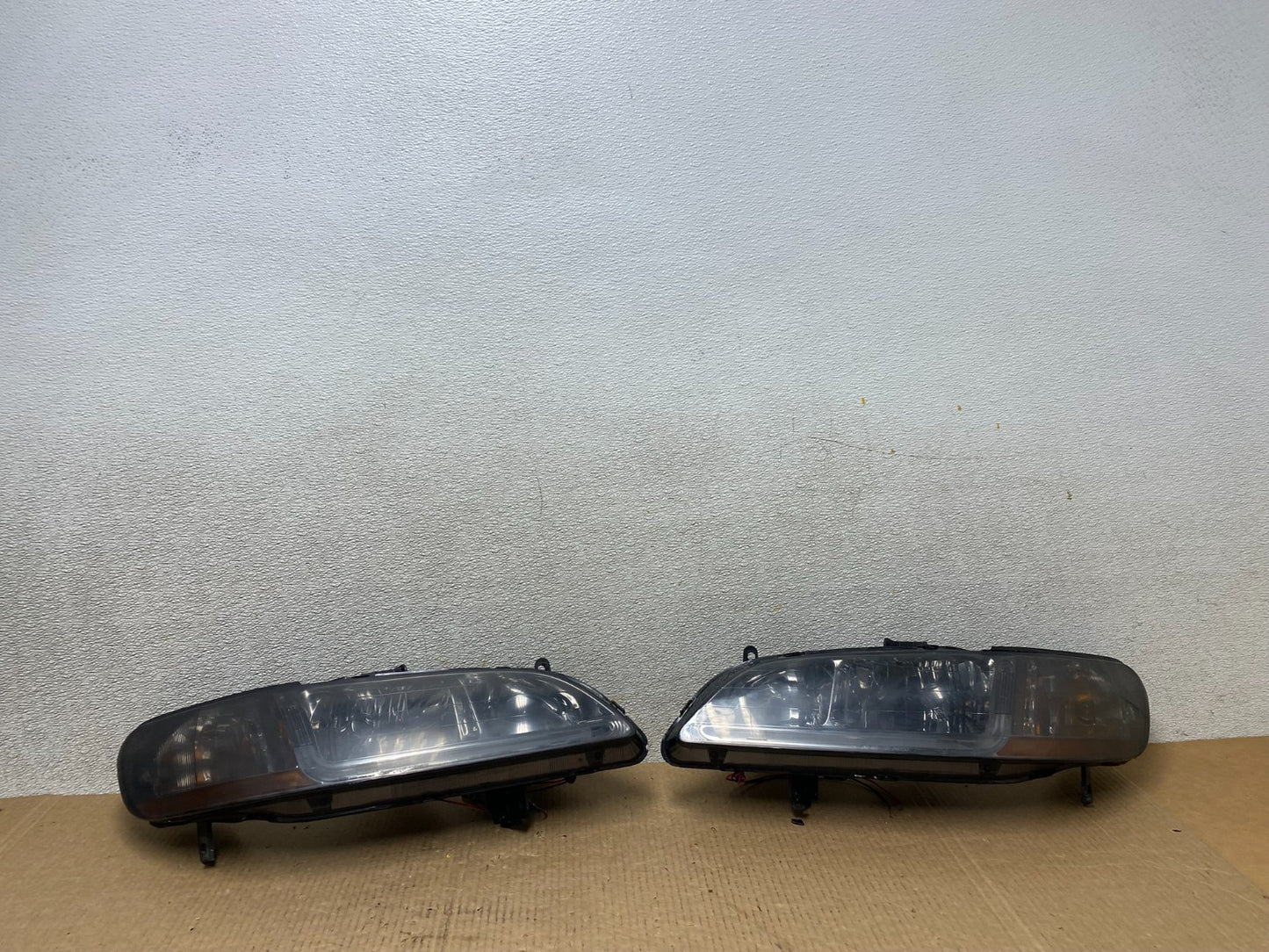 1998 to 2002 Honda Accord Black LED Left+Right Set Side Headlights W5123 DG0