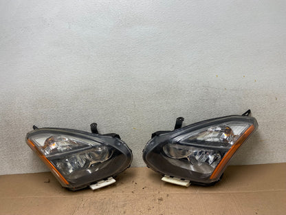 2009-2013 Nissan Rogue Left+Right Side Set Black Halogen Headlights OEM Y3325 DW0