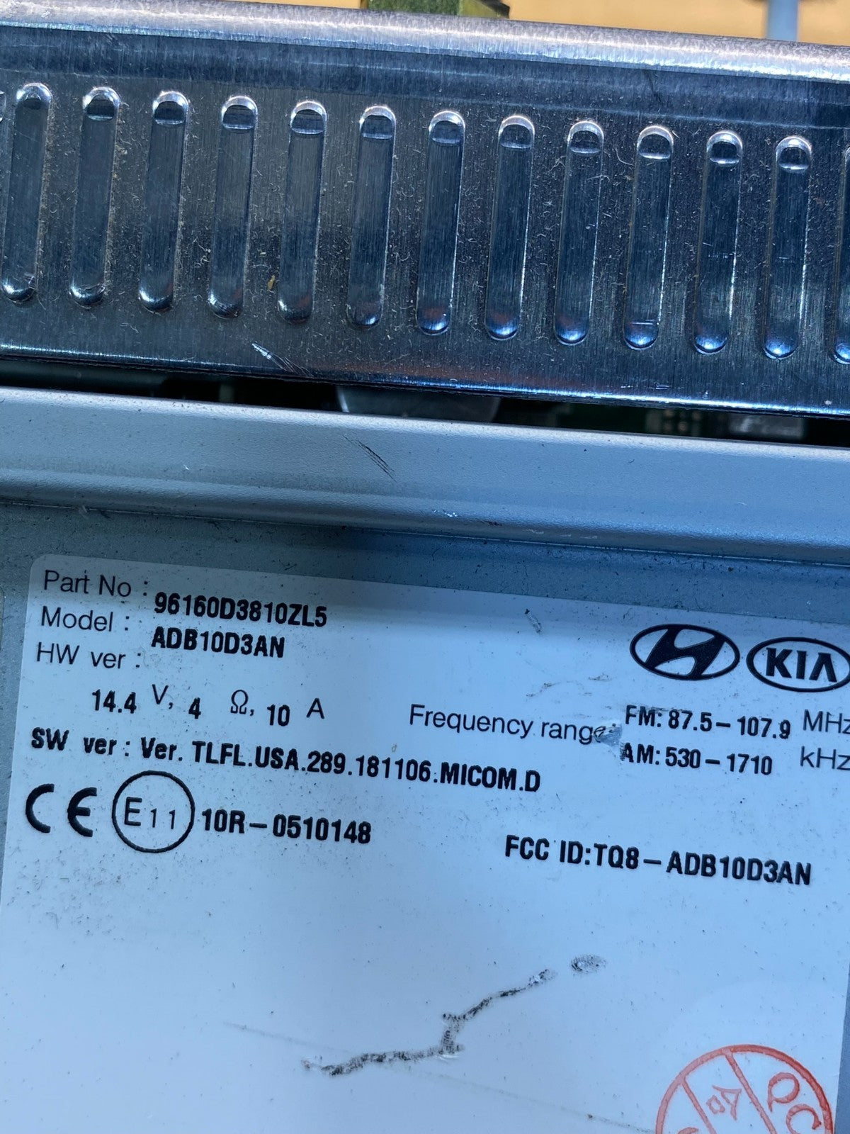 2019 2020 Hyundai Tucson Audio Radio Stereo Receiver Display Screen ad3622 DG6