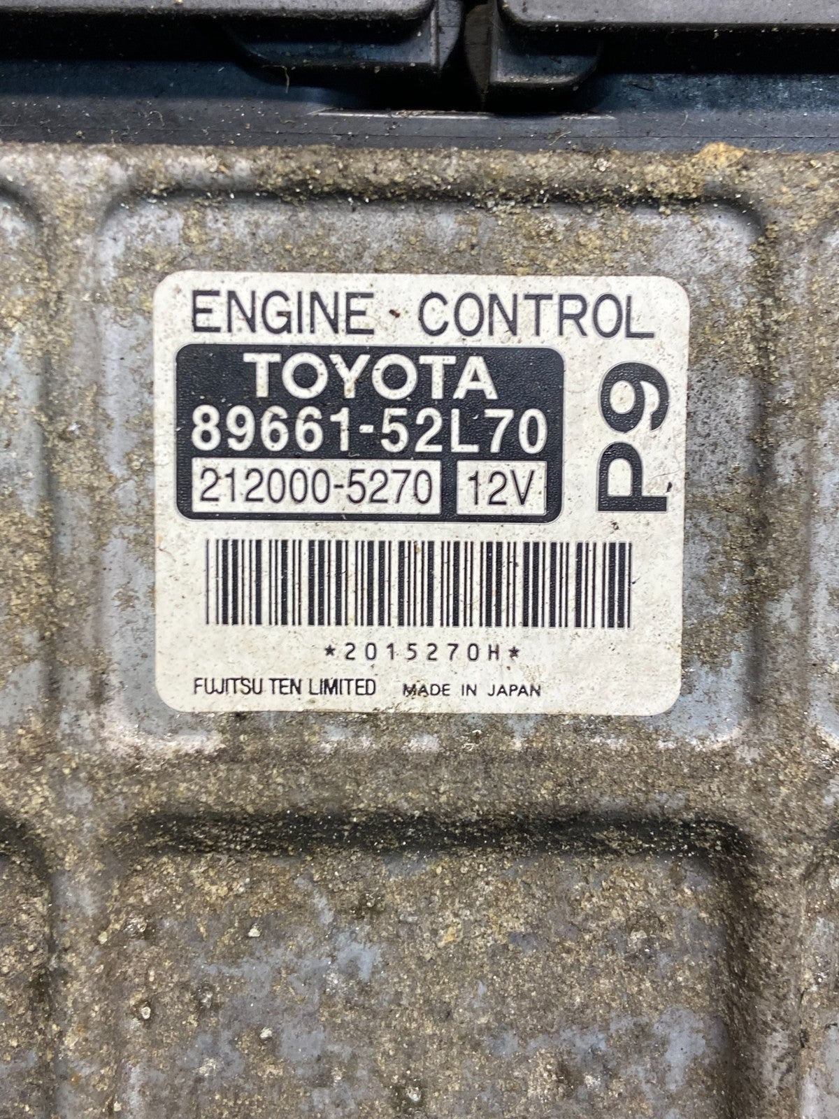 2010 Toyota Yaris Electronic Engine Control Module ECU ECM AE2280 DG2