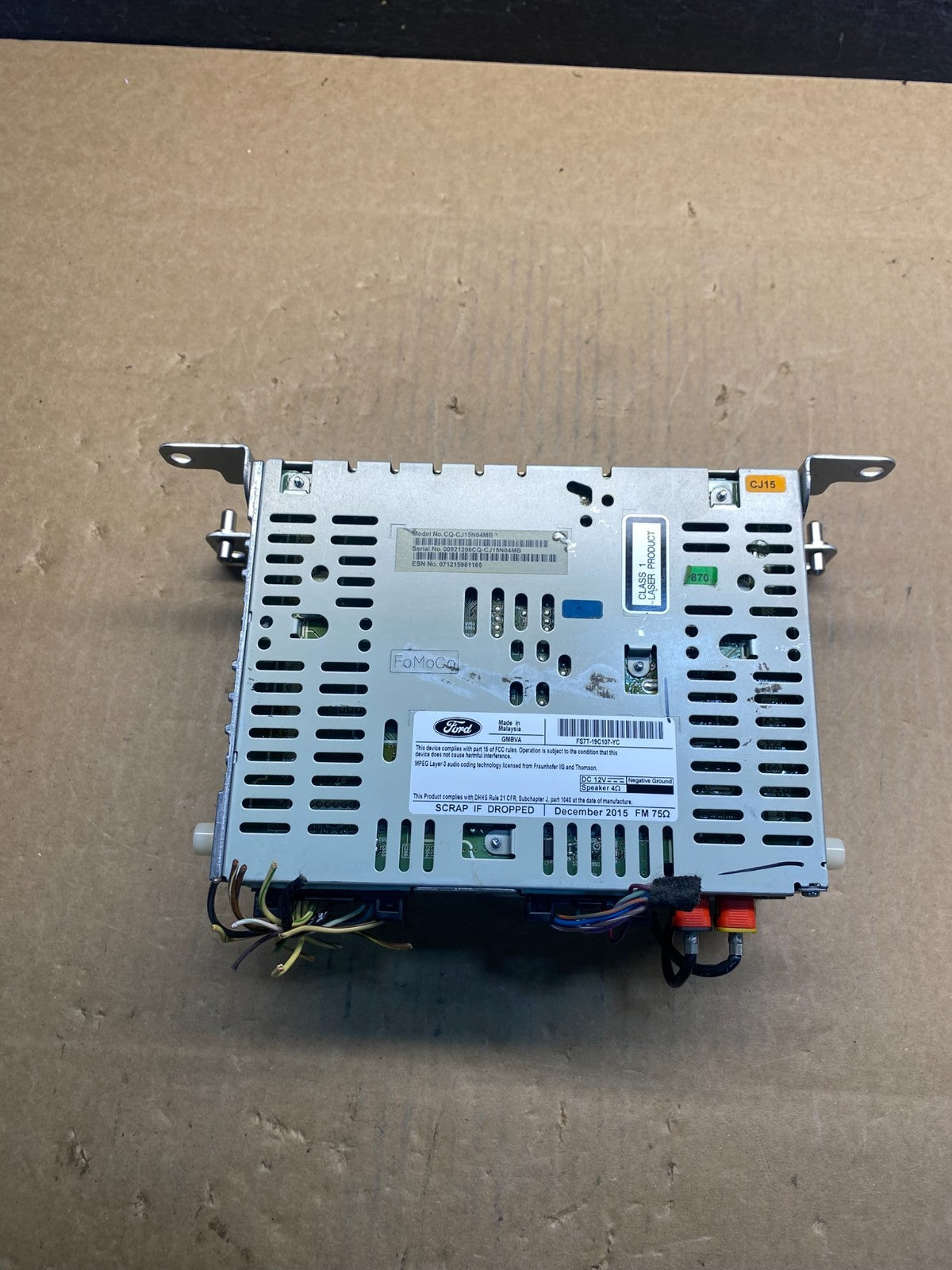 2016 to 2019 Ford Fusion Radio CD Player Reciver AG7382 DG4