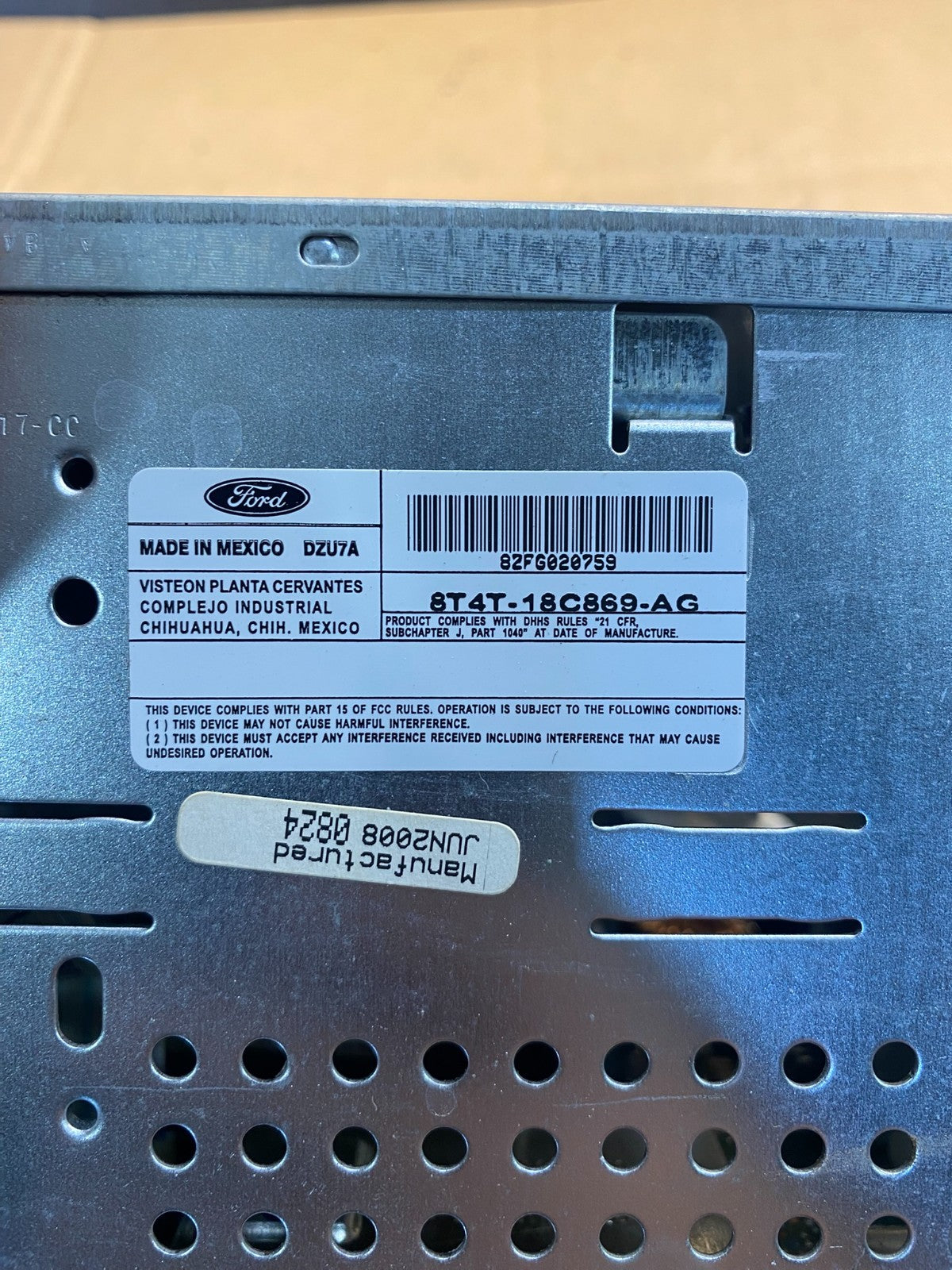 2007 to 2010 Ford Edge Radio Stereo AM/FM CD Player ad1720 DG6