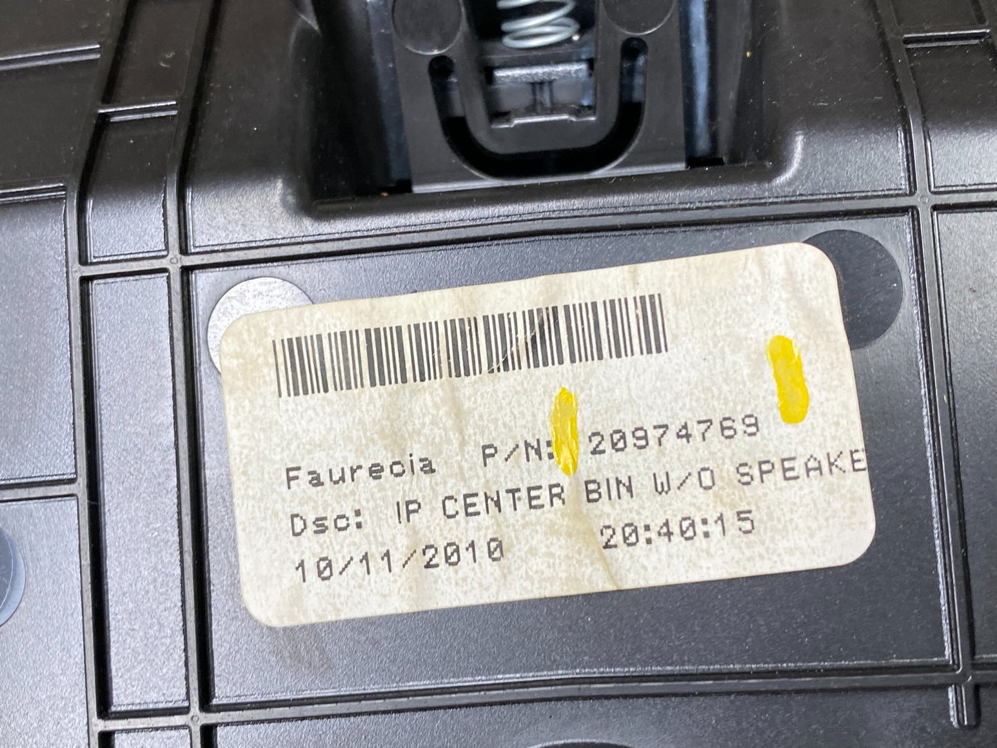 2010-2015 Chevrolet Equinox Center Dash Storage Compartment OEM u5341 DG7