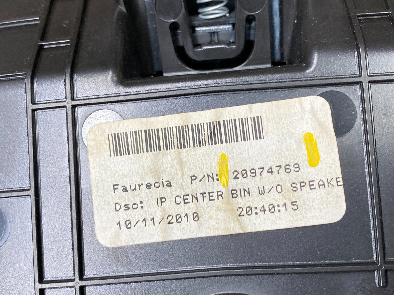 2010-2015 Chevrolet Equinox Center Dash Storage Compartment OEM u5341 DG7