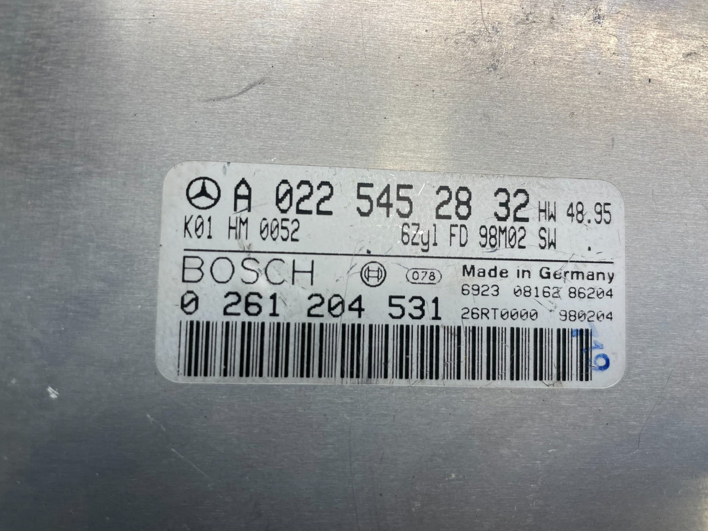 1998 - 1999 Mercedes S320 Engnine Computer Module ECM ECU OEM p4619 DG3
