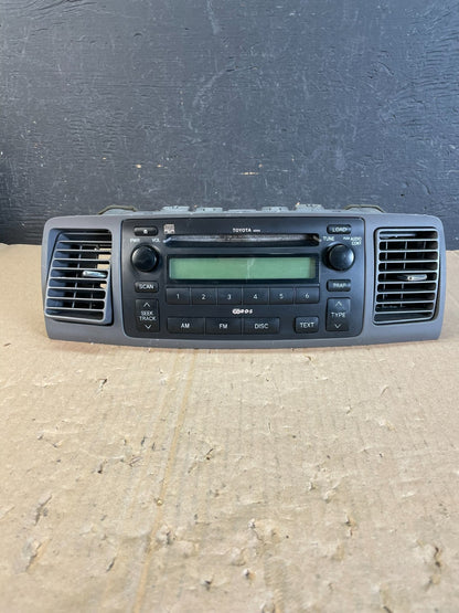 2003 2008 Toyota Corolla Radio Cd Player W/ Bezel Air Vent AD5959 DG0