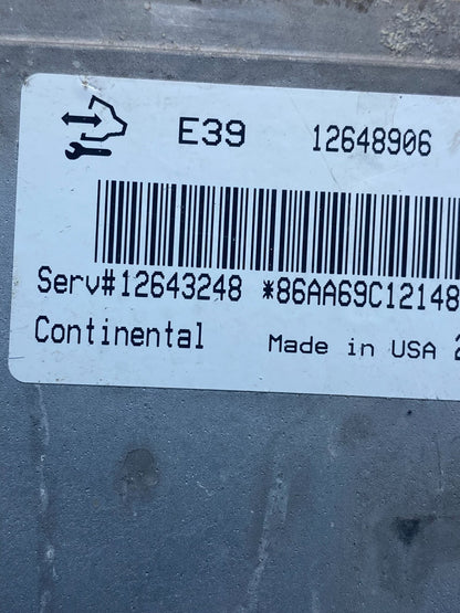 2012 Chevrolet Equinox Ecu Engine Control Module Unit Ecm 12648906 AE7735 DW2