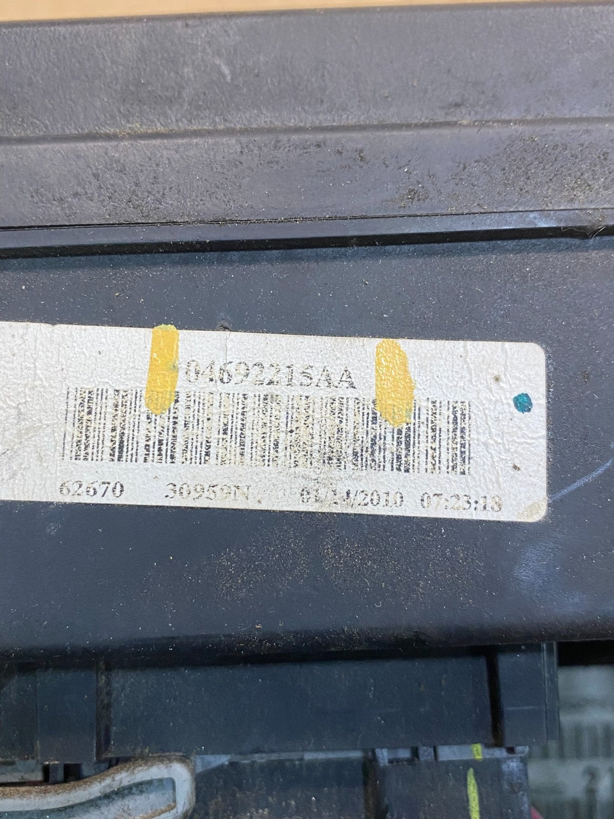 2009 Jeep Grand Cherokee Fuse Box Relay Panel BCM Body Control Module ab4197 DG6