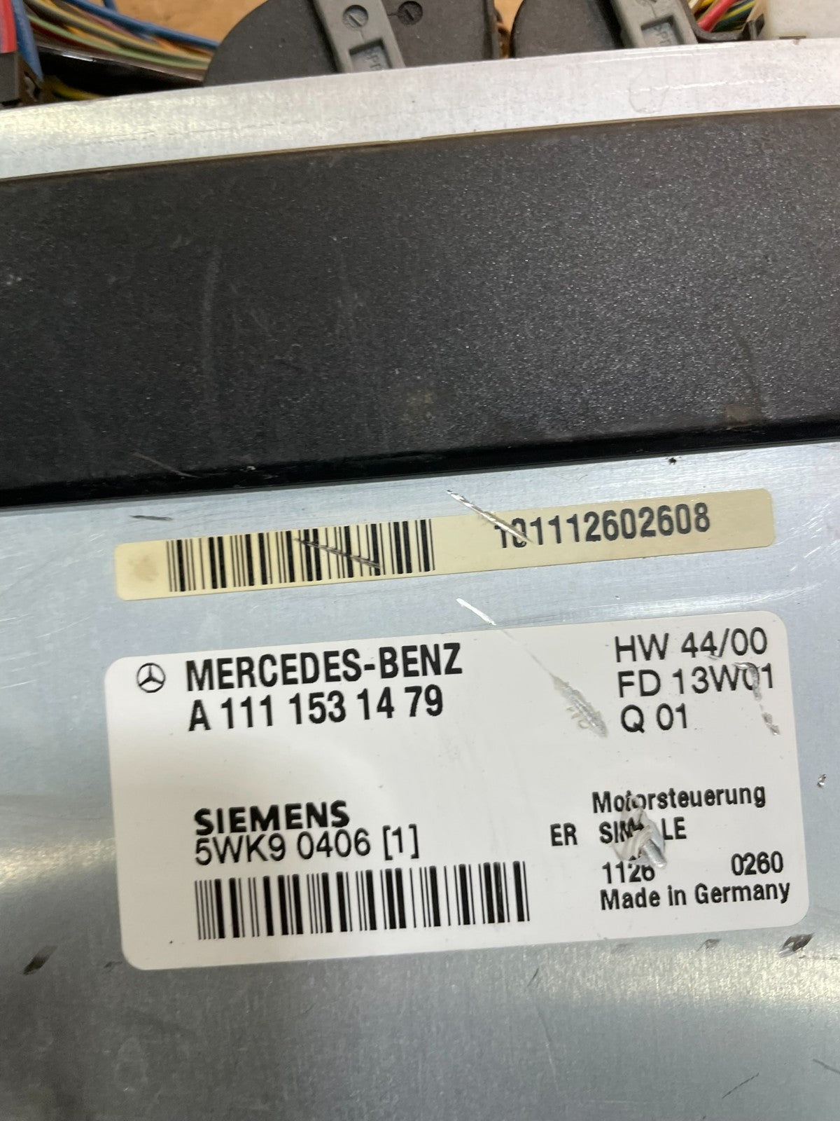 2001 to 2005 Mercedes C230 W203 ECM Control Module Computer A1111531479 V1953 PS3
