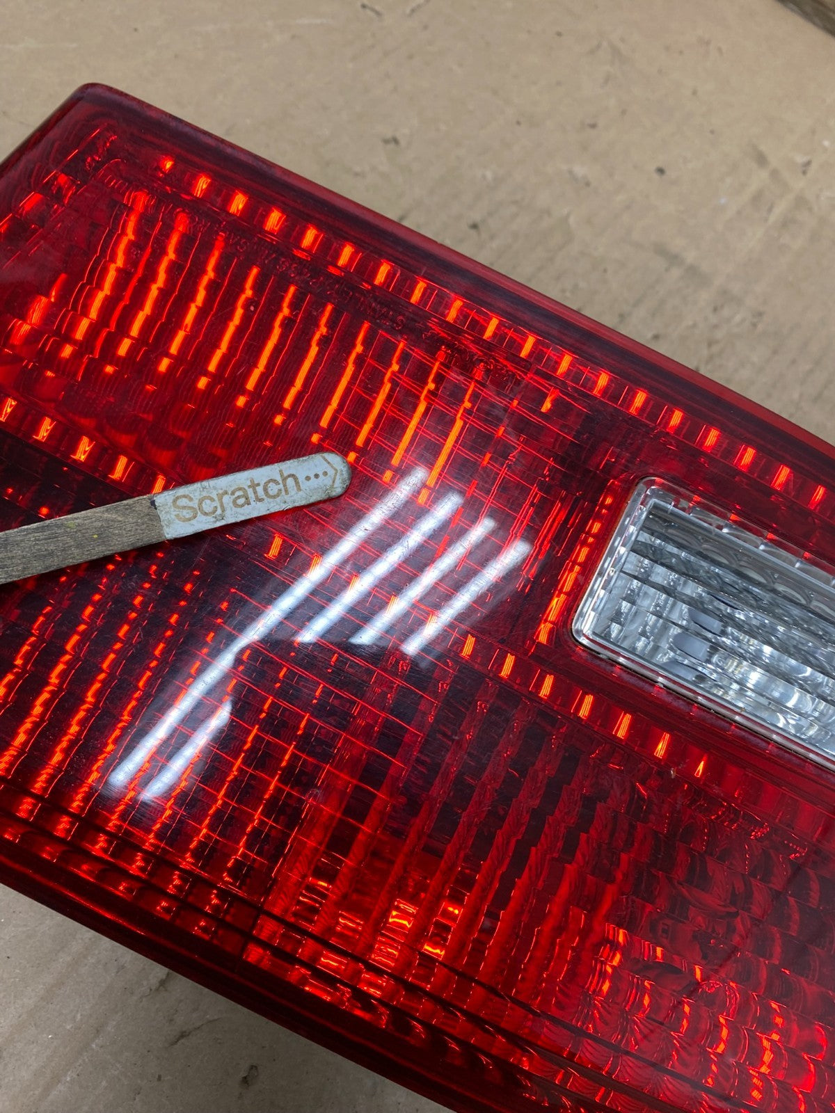 2005 Honda Accord Left Side Driver Lh Inner Trunk Lid Tail Light U7158 DW3