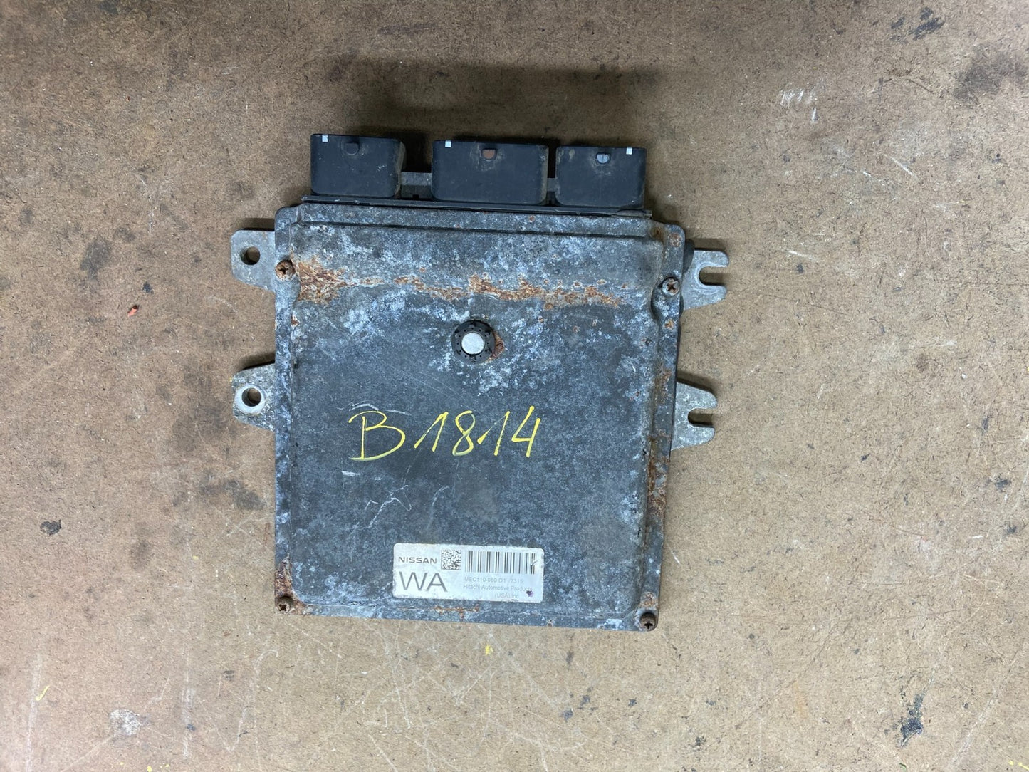 2007 Nissan Sentra 2.5L Engine Control Module mec110-080 d1 M9617 DG0