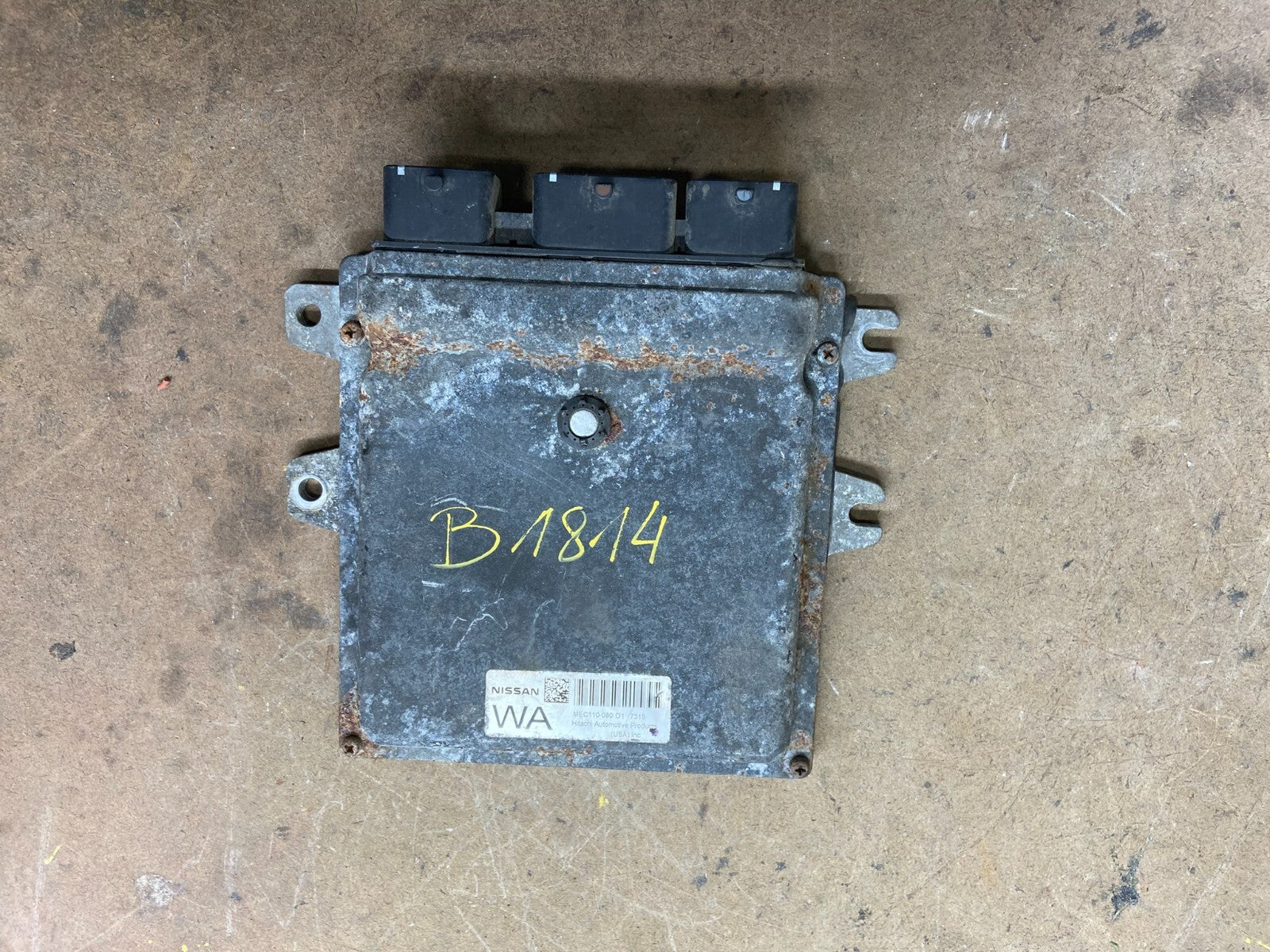 2007 Nissan Sentra 2.5L Engine Control Module mec110-080 d1 M9617 DG0