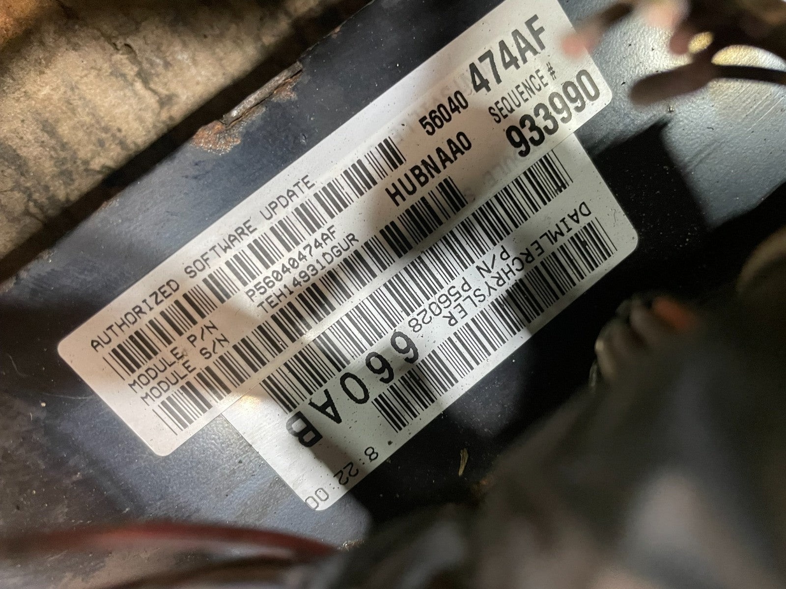 2003 Dodge Ram 1500 4.7L ECU ECM Engine Control Computer V9168 DG3