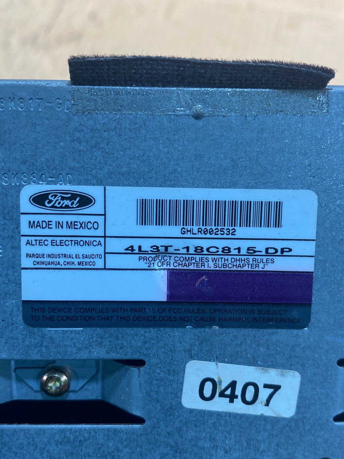 2004 2010 Ford F150 Radio Stereo Audio AM/FM ad1484 DG6