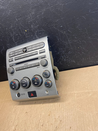 2004 to 2007 Nissan Armada Bose Radio CD Player A/C Climate Control OE AB9709 DG1
