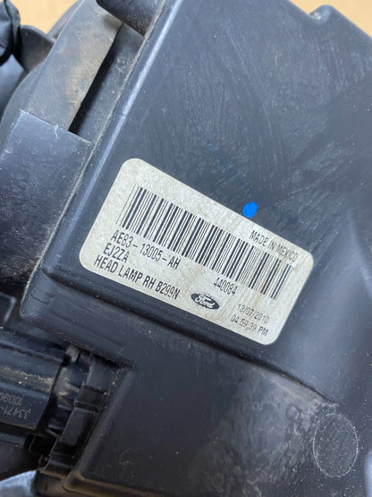 2011 2012 2013 Ford Fiesta Right Passenger RH Halogen Headlight AD9330 DW10