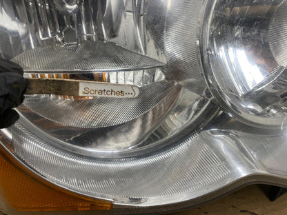 2008-2010 Jeep Grand Cherokee Left+Right Set Halogen Headlights AH4178 DW3