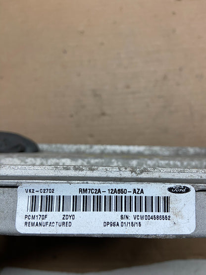 2007 Ford Van E150 E250 VAN 4.6L Engine Control Module rm7c2a-12a650-aza C57143