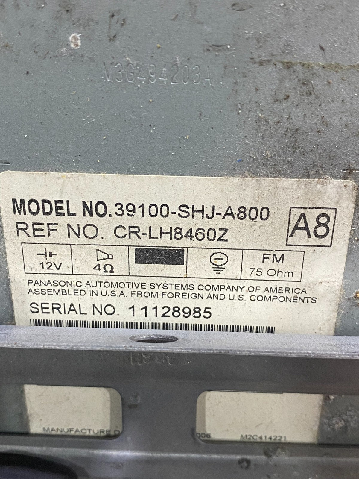 2005 to 2010 Honda Odyssey Am Fm Cd Player Radio Receiver ac7863 DG6