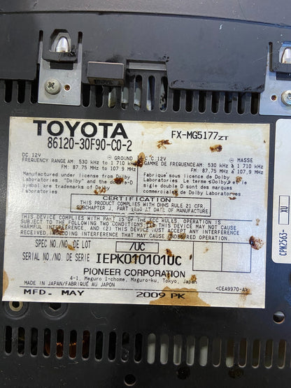 2006 to 2007 Lexus GS300 GS350 GS430 Navigation GPS Radio CD OEM  Z2148 DG7