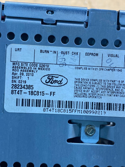 2009 2010 Ford Edge AM FM Radio Stereo Receiver CD Player af7850 DG6
