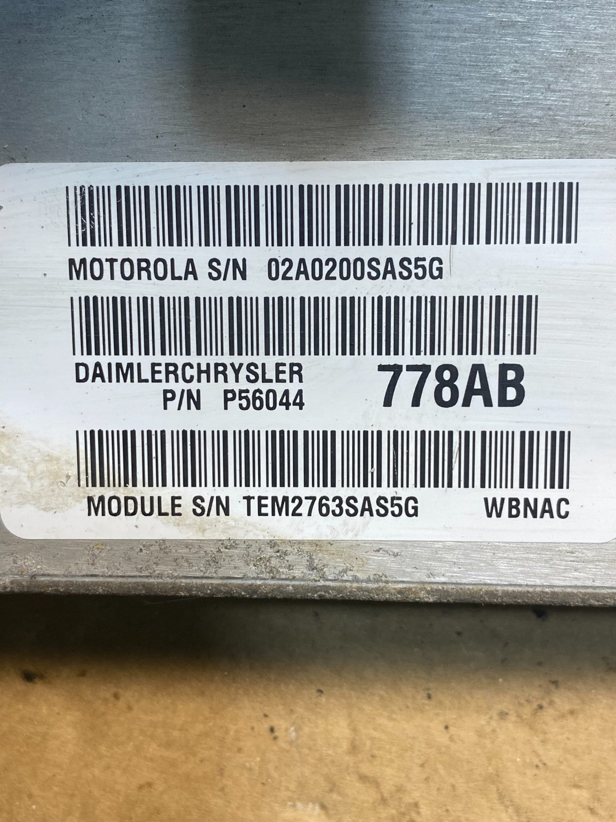 2004 Jeep Grand Cherokee 4.7L ECM ECU Engine Control Computer Modul AG9599 DG2