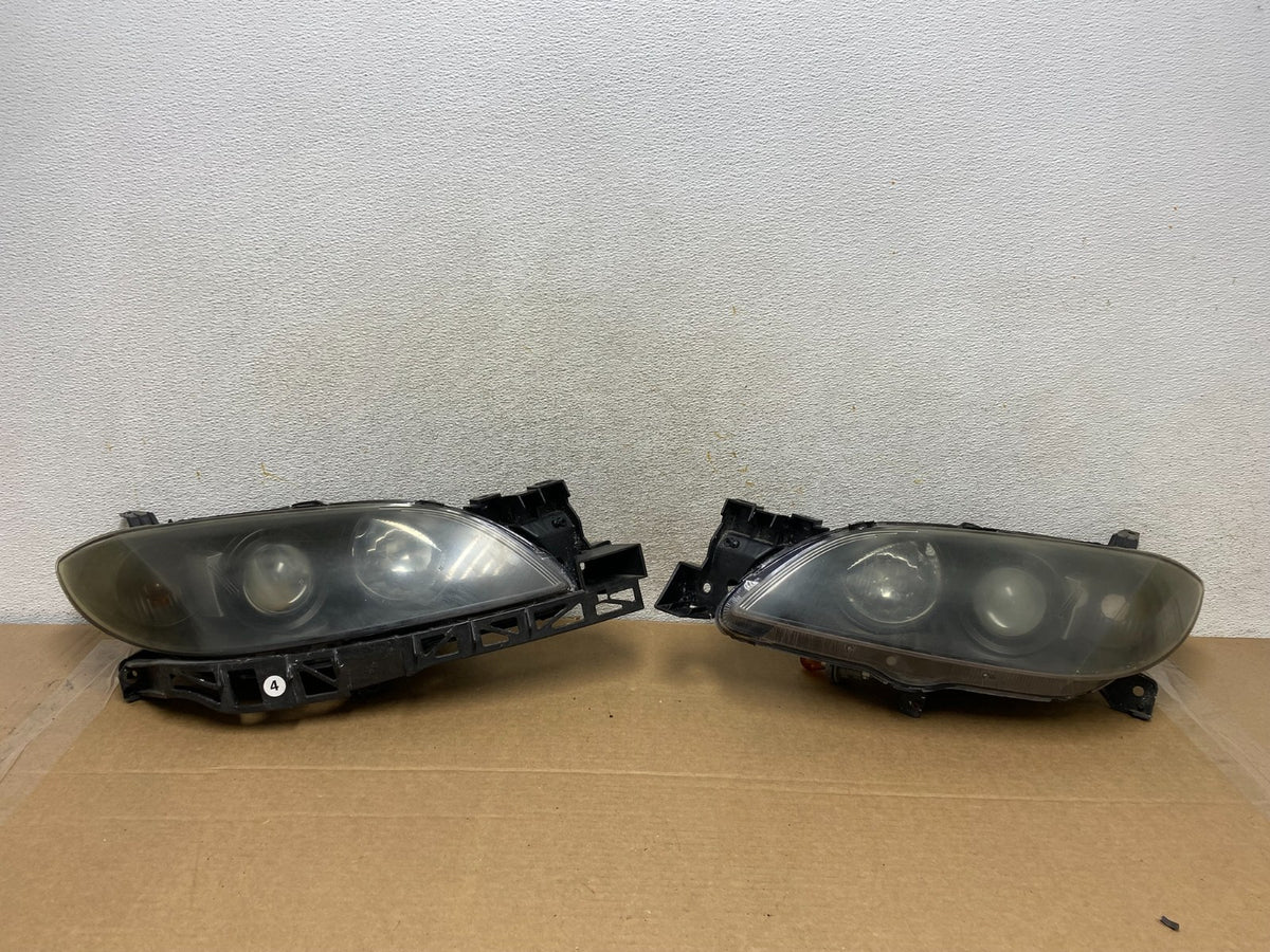 XENON 2004 to 2009 Mazda 3 Sedan Left+Right Set Side Black Headlights AH3104 DG0