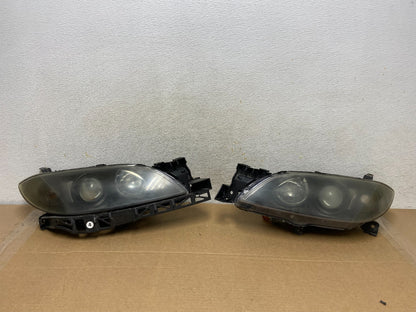 XENON 2004 to 2009 Mazda 3 Sedan Left+Right Set Side Black Headlights AH3104 DG0