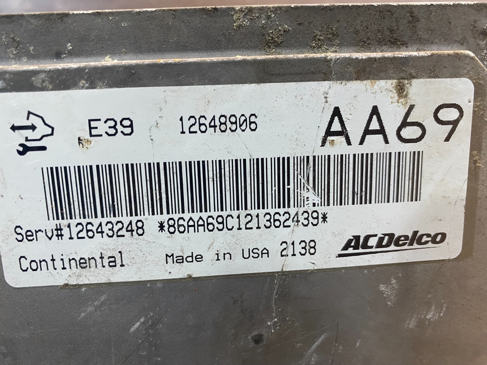 2012 Chevrolet Equinox Ecu Engine Control Module Unit Ecm 12648906 AC2589 DW2