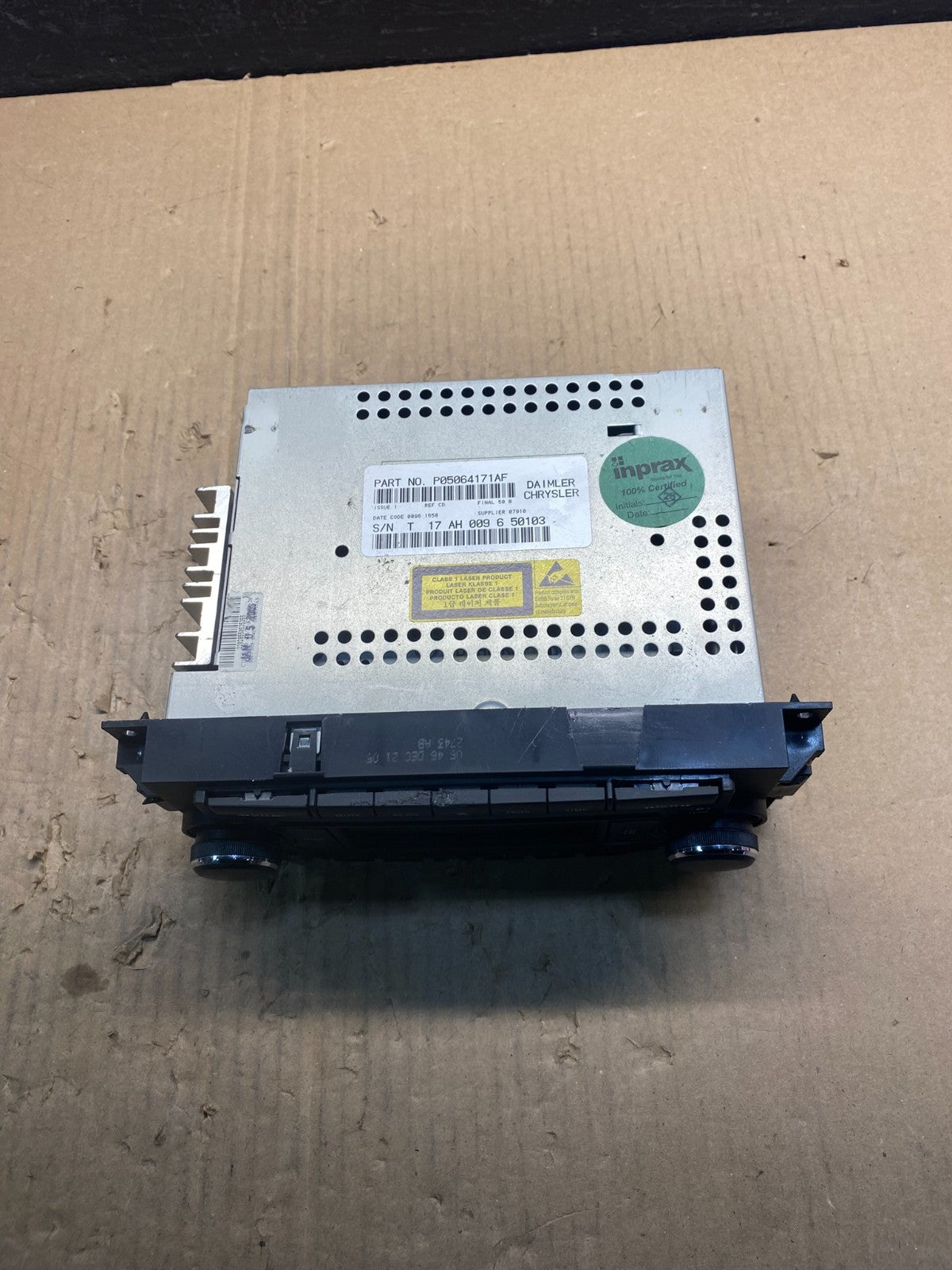 2005 2008 Jeep Dodge Chrysler Screen Display CD Player Satellite Radio AC2434 DG3