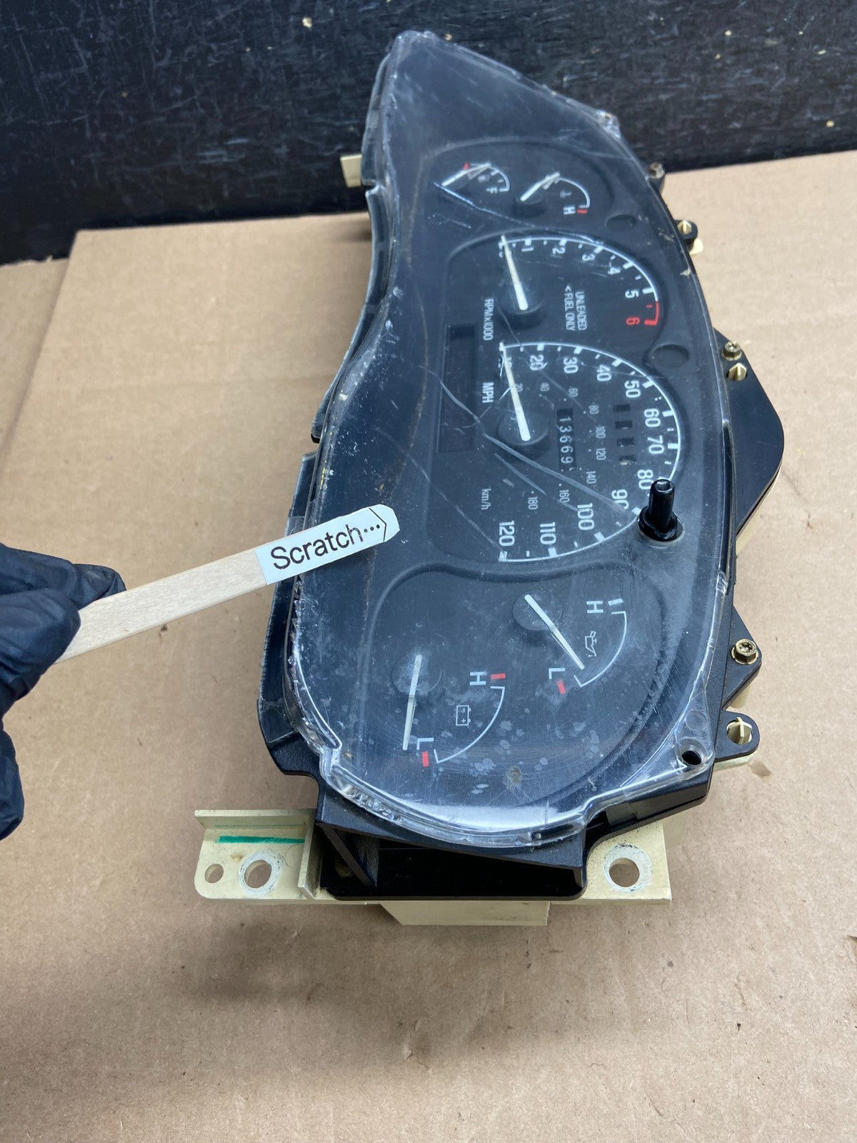 1998 to 2000 Ford Ranger Speedometer Instrument Cluster AI3014 DG3