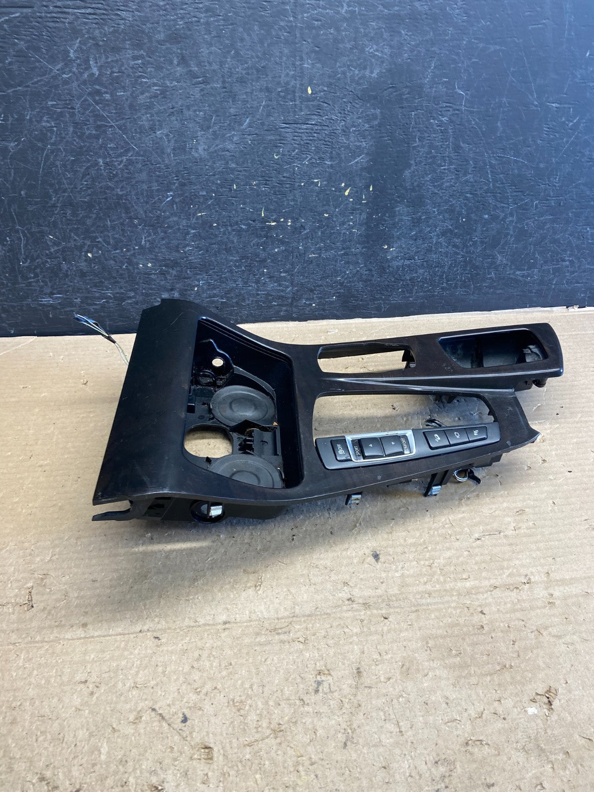 2011-2016 BMW 5 F10 Center Shifter Console Trim Cup Holder Switches OE AH5162 DG1