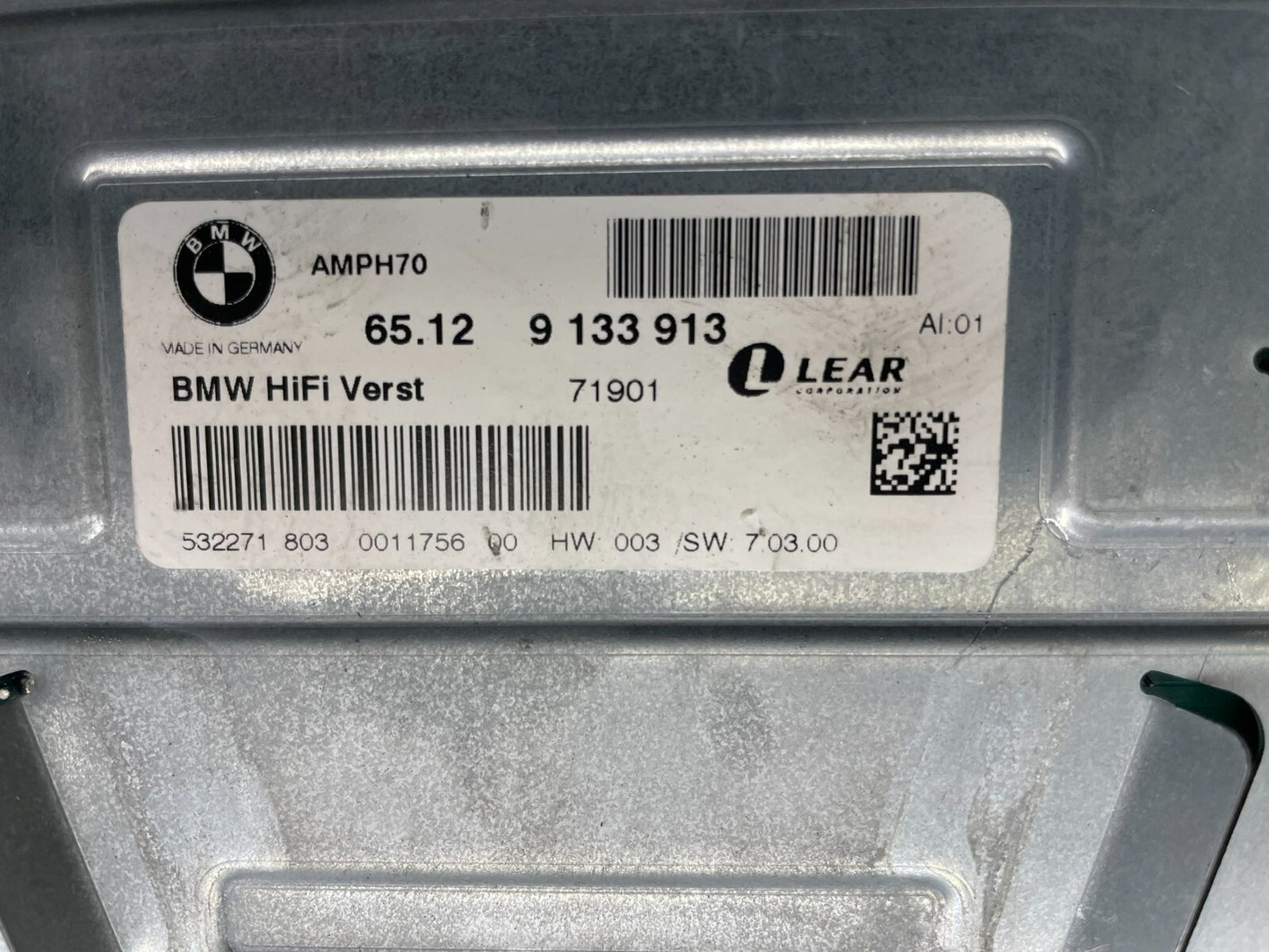 2007-2010 BMW X5 Top HiFi Lear Radio Audio Amplifier Amp OEM n8541 DG2