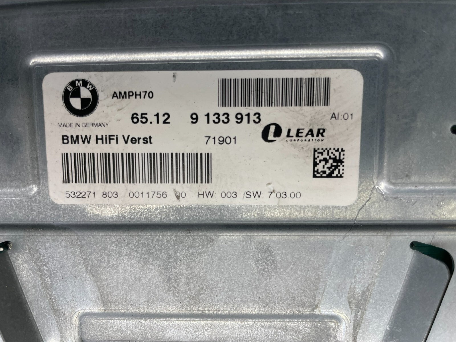 2007-2010 BMW X5 Top HiFi Lear Radio Audio Amplifier Amp OEM n8541 DG2