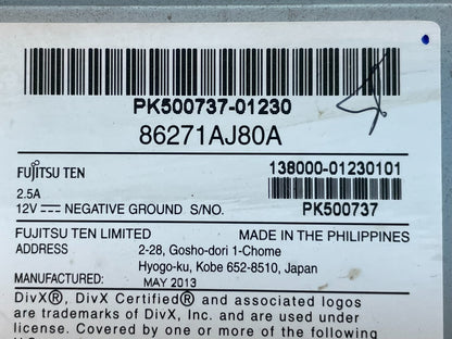 2013 2014 Subaru Legacy Am Fm Cd Player Radio Screen Display AI0565 DG9
