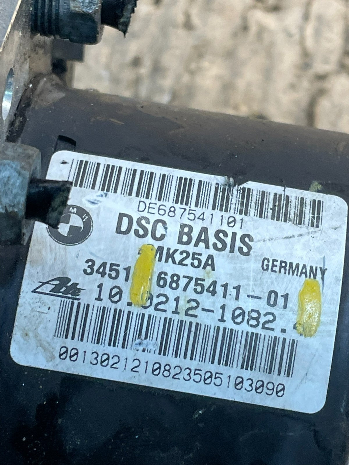 BMW X3 ABS Pump 6875411 U9523 PS7