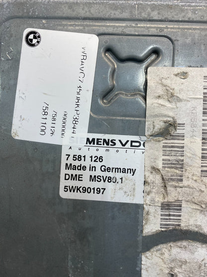 2007 - 2011 BMW 328i 528i E90 ECM ECU Engine Computer 7581126 AA7650 DG2
